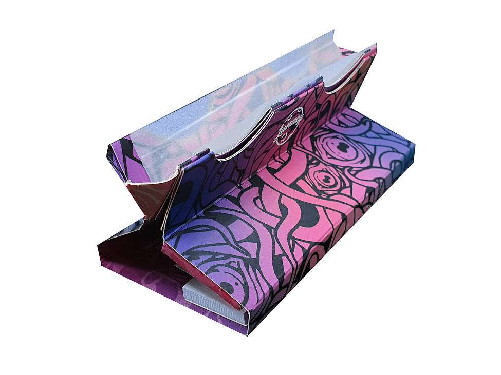 Lunacy Organic Kingsize Slim Rolling Papers & Tips with Rolling Tray