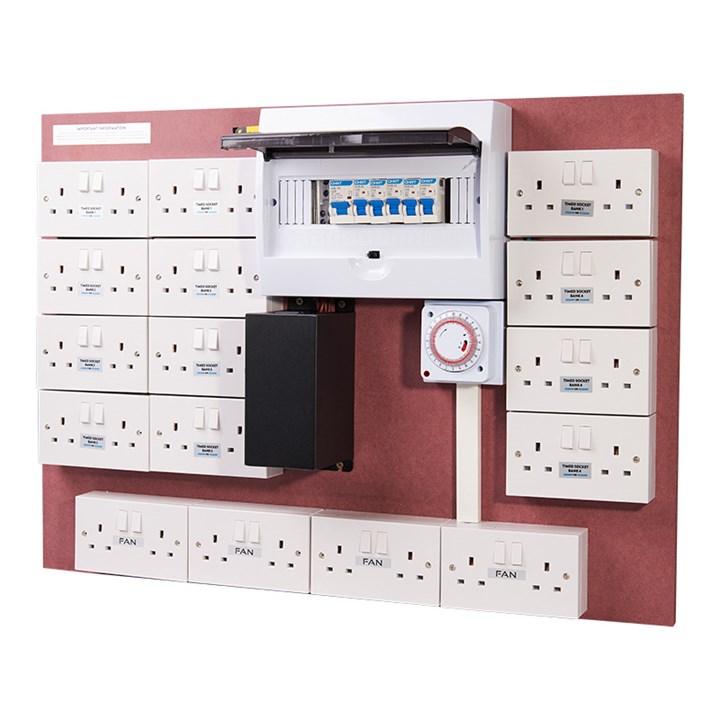MDF Timer 24 Way Plus 8 Aux Plus MCB