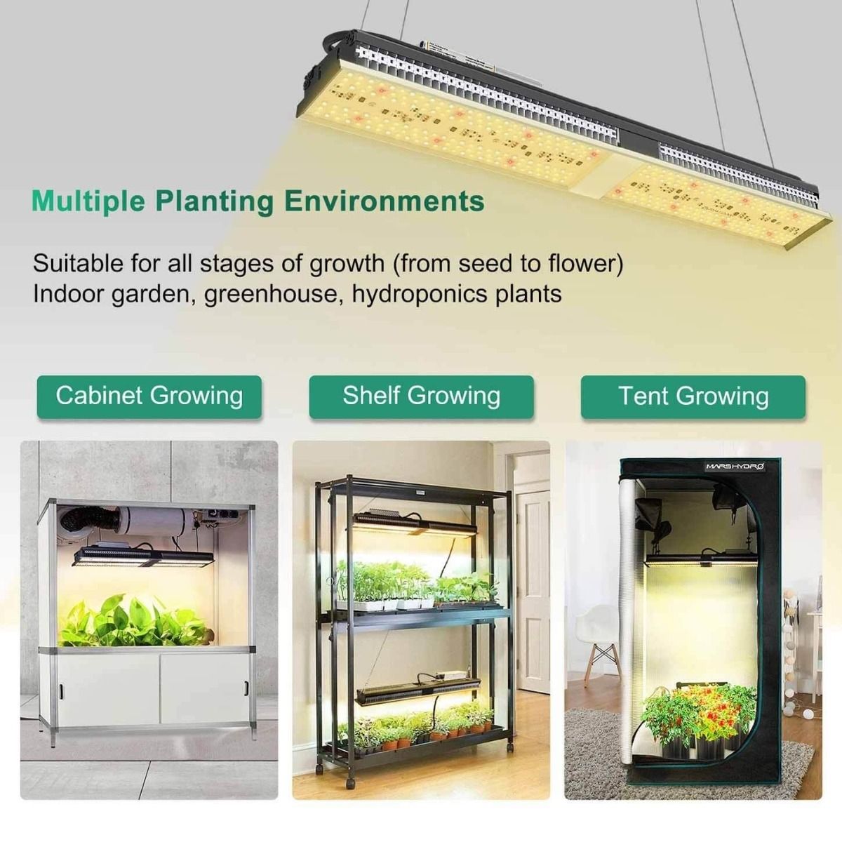 Mars Hydro SP 150 Full Spectrum 140W LED Grow Light