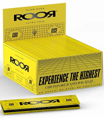 CBD Roor 'Yellow' Rice Ultra Slim Papers