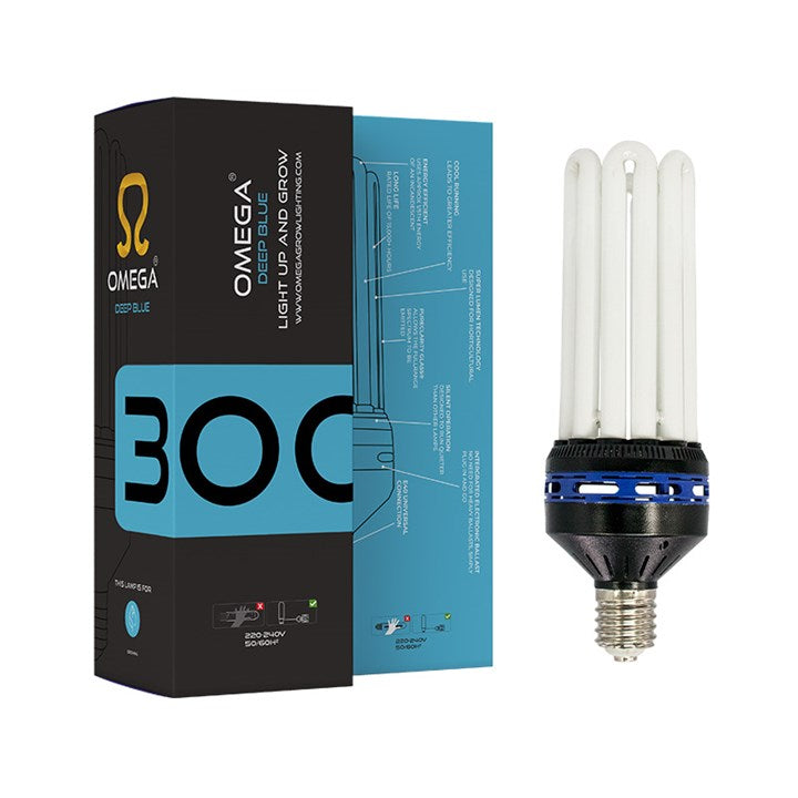 Omega 300W Cfl Grow Lamp Deep Blue 6400K