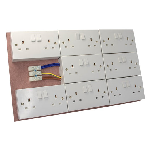 16 Way MDF Board - Socket Only