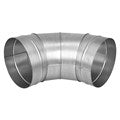 Black Orchid 90 Degree Pressed Metal Bend - 100mm